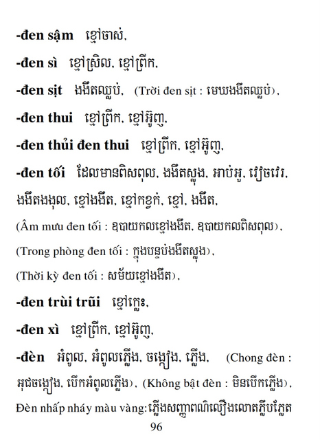 Từ điển Việt Khmer