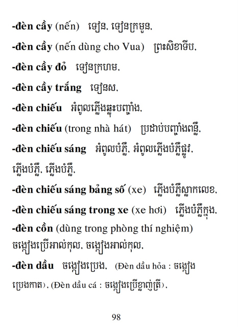 Từ điển Việt Khmer