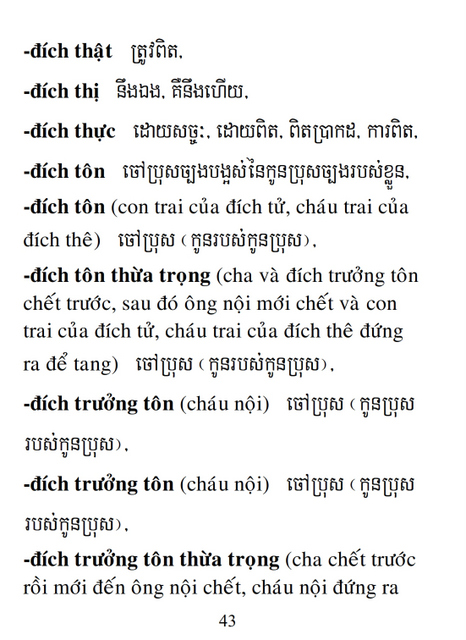 Từ điển Việt Khmer