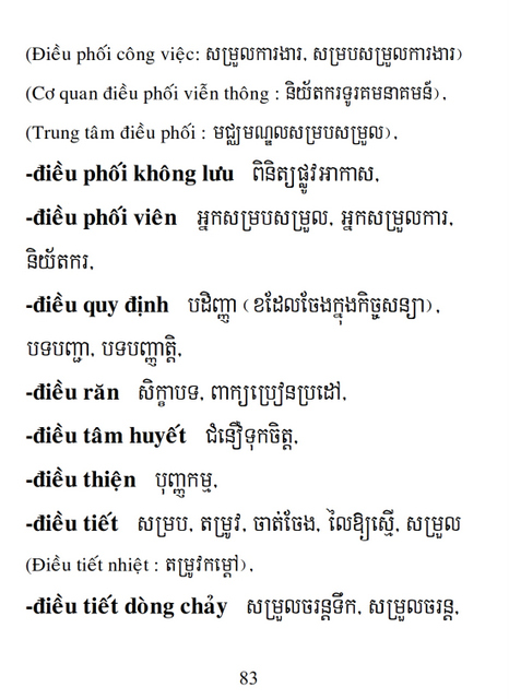 Từ điển Việt Khmer