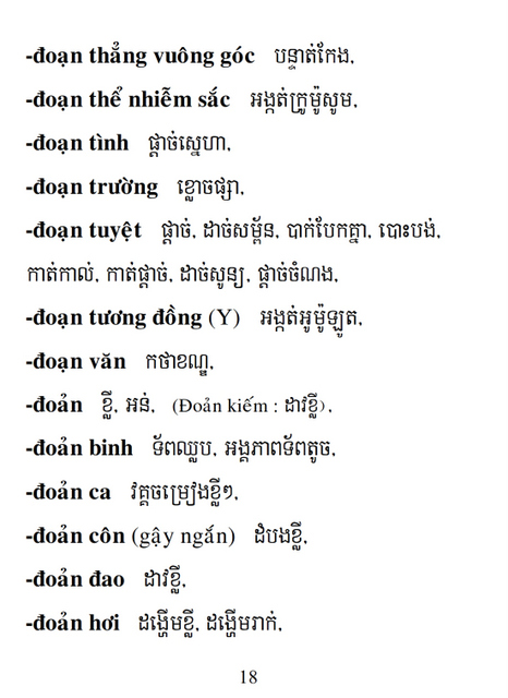 Từ điển Việt Khmer