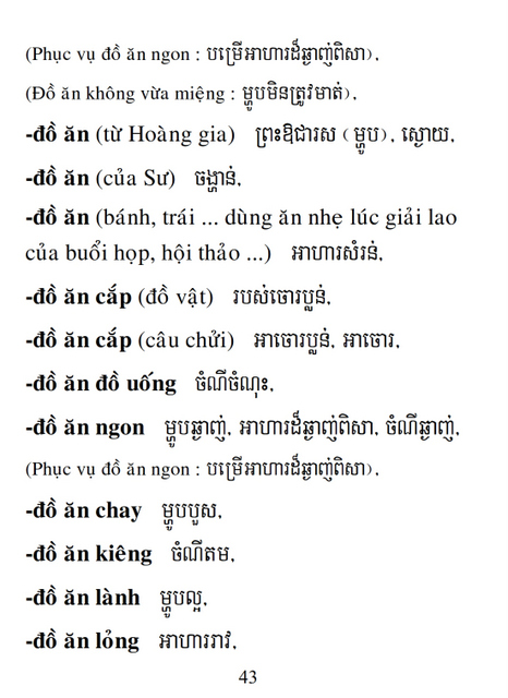 Từ điển Việt Khmer