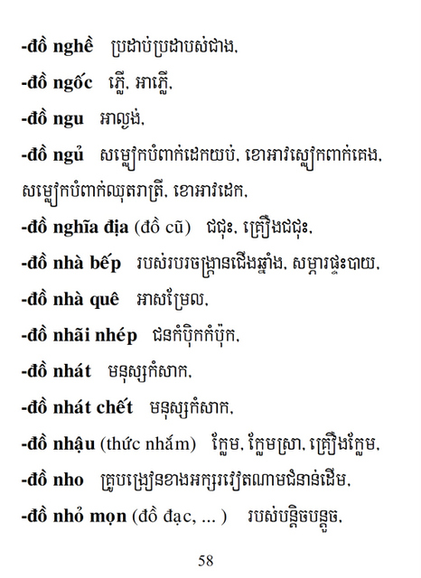 Từ điển Việt Khmer