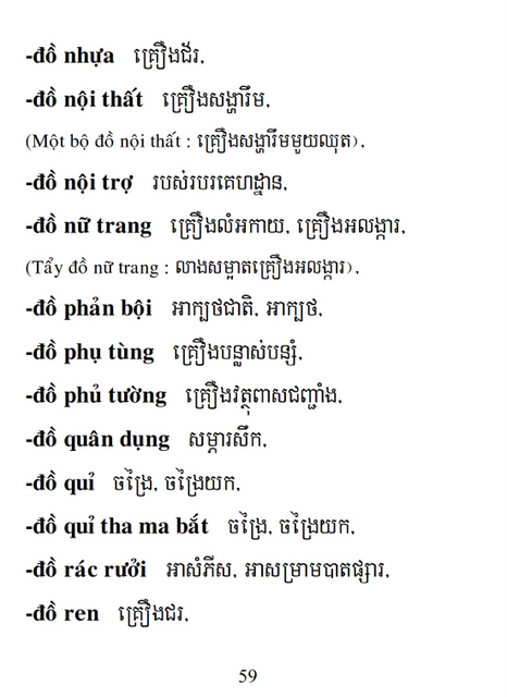 Từ điển Việt Khmer