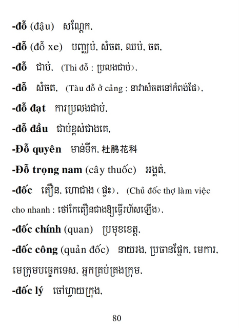 Từ điển Việt Khmer