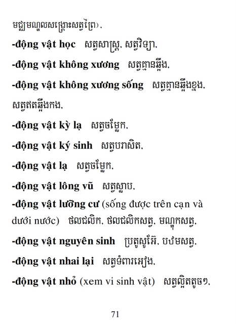 Từ điển Việt Khmer