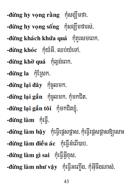 Từ điển Việt Khmer