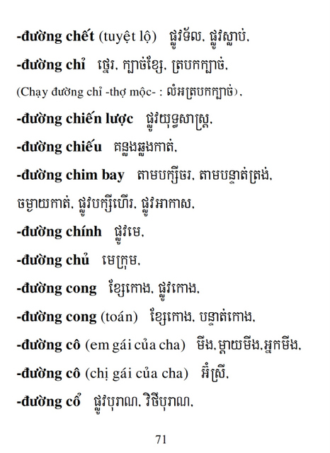 Từ điển Việt Khmer