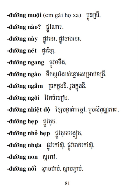 Từ điển Việt Khmer