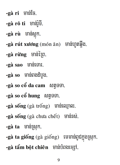 Từ điển Việt Khmer