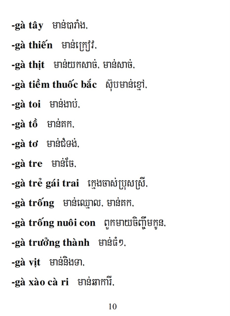 Từ điển Việt Khmer