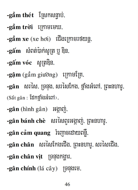 Từ điển Việt Khmer