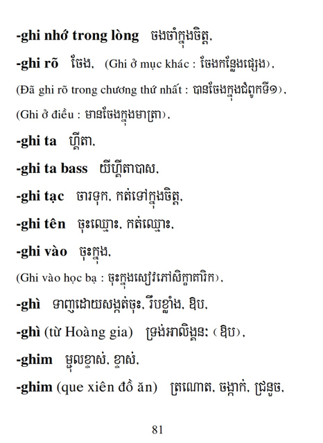 Từ điển Việt Khmer