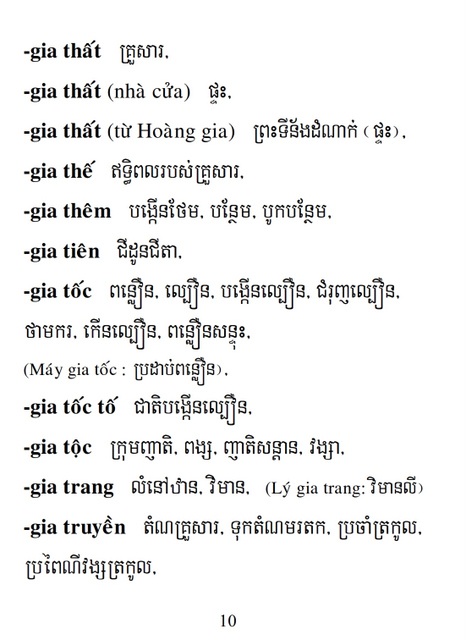 Từ điển Việt Khmer