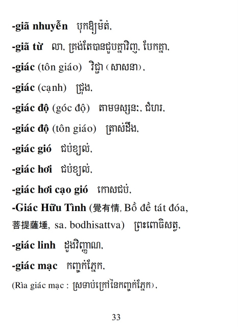 Từ điển Việt Khmer