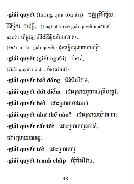 Từ điển Việt Khmer