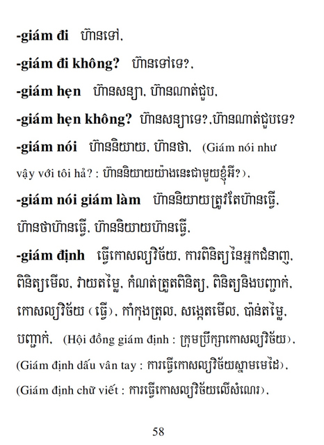 Từ điển Việt Khmer