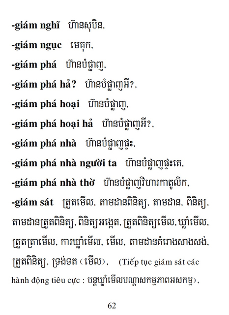 Từ điển Việt Khmer