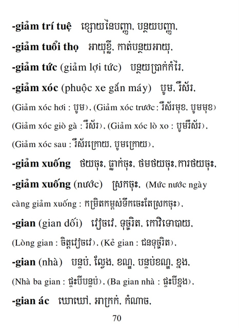 Từ điển Việt Khmer