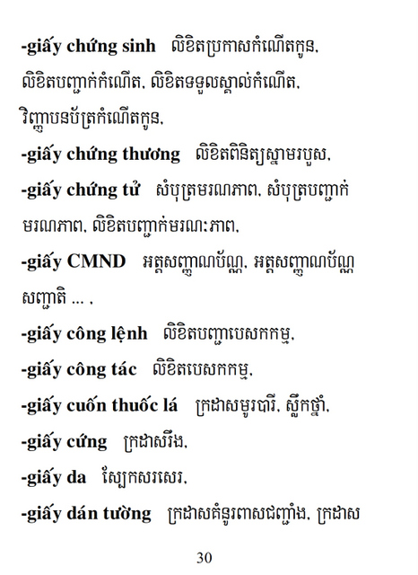 Từ điển Việt Khmer