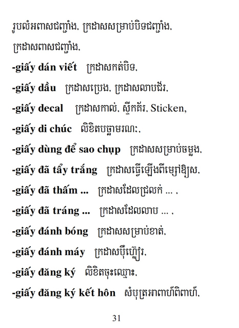 Từ điển Việt Khmer