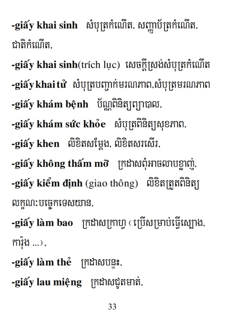 Từ điển Việt Khmer