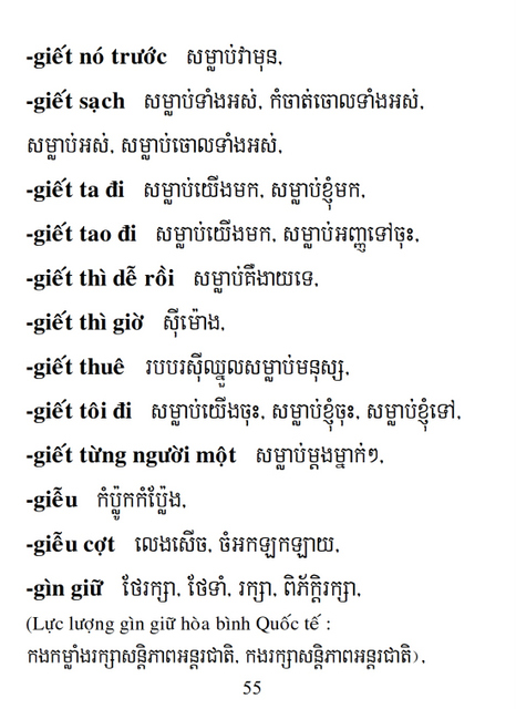 Từ điển Việt Khmer