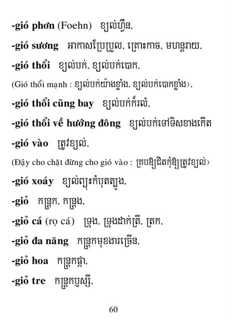 Từ điển Việt Khmer