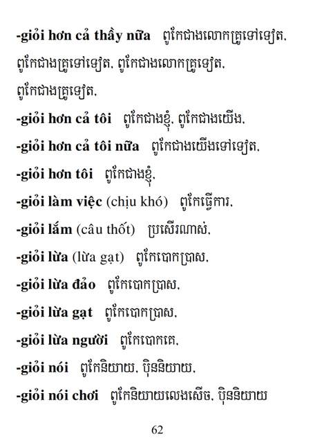 Từ điển Việt Khmer