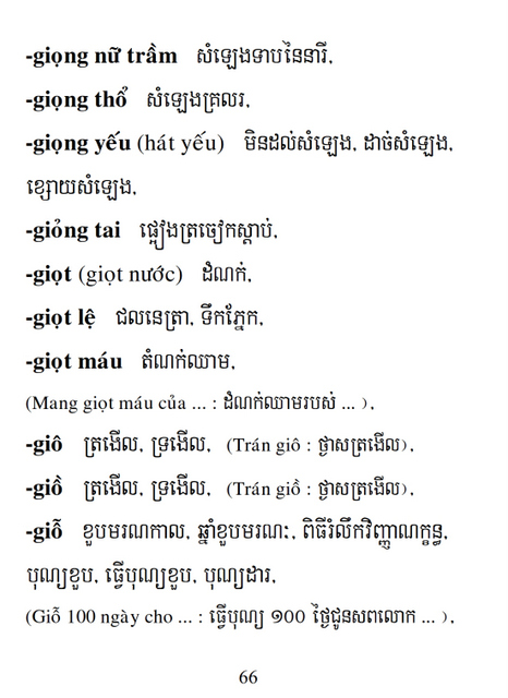 Từ điển Việt Khmer