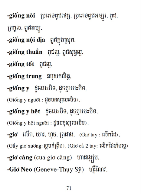 Từ điển Việt Khmer