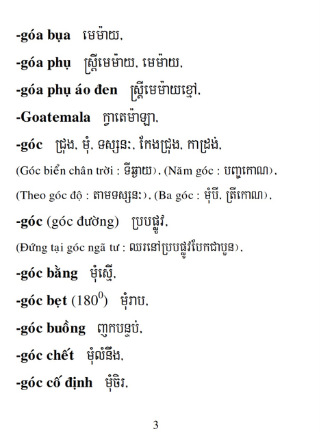 Từ điển Việt Khmer