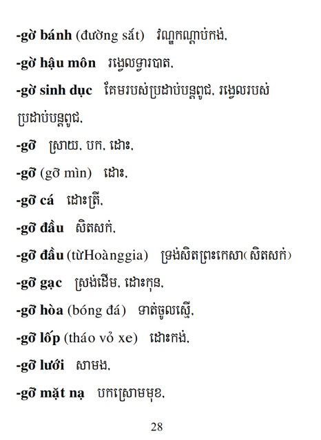 Từ điển Việt Khmer