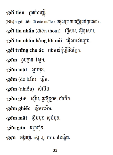 Từ điển Việt Khmer