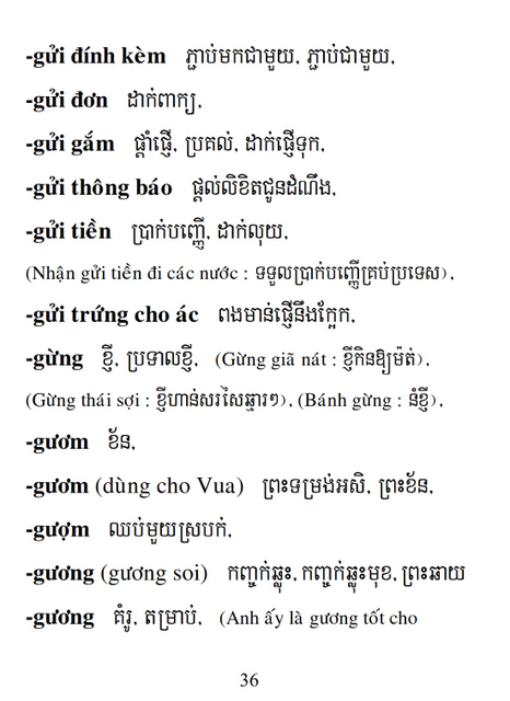 Từ điển Việt Khmer