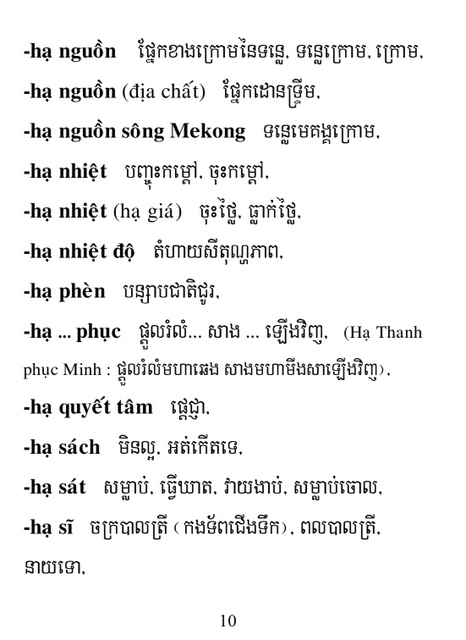 Từ điển Việt Khmer