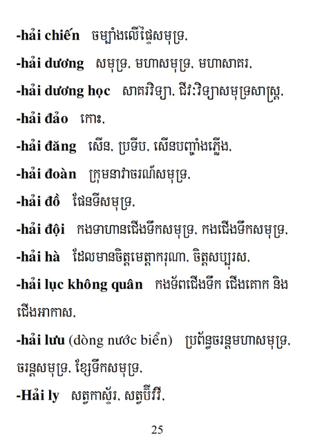 Từ điển Việt Khmer