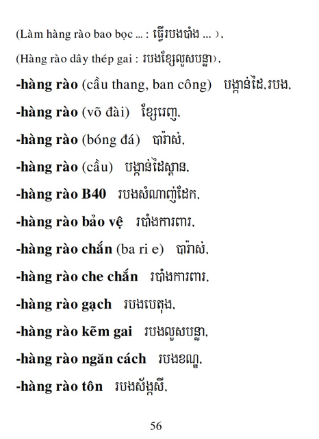 Từ điển Việt Khmer