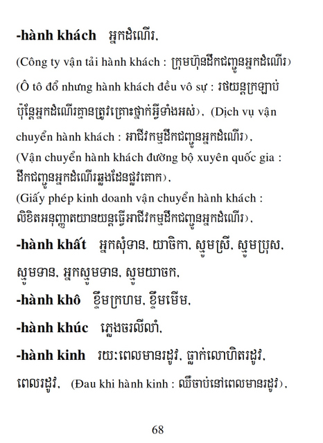 Từ điển Việt Khmer