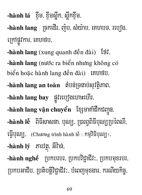 Từ điển Việt Khmer