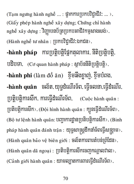 Từ điển Việt Khmer