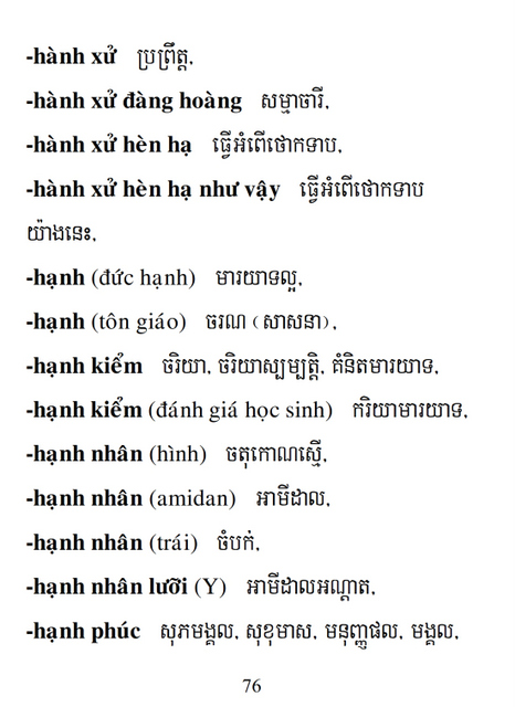 Từ điển Việt Khmer