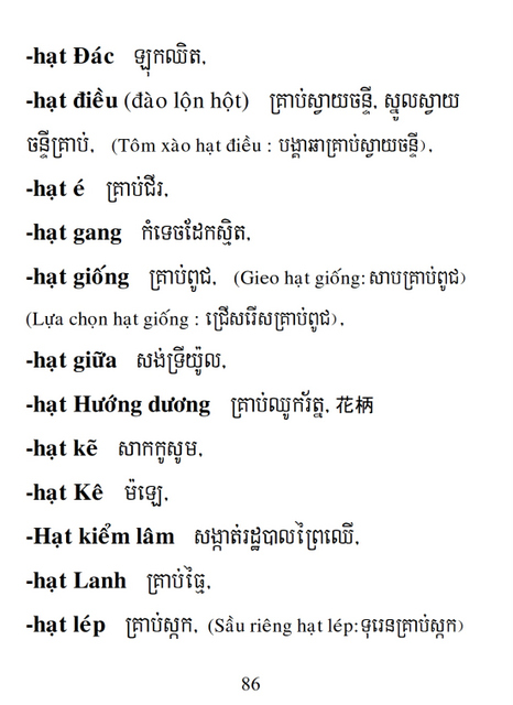 Từ điển Việt Khmer