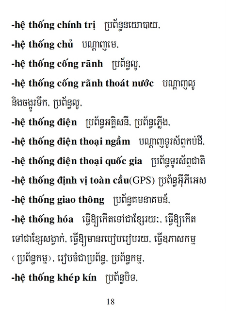 Từ điển Việt Khmer