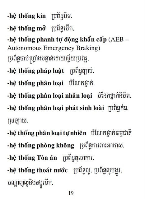 Từ điển Việt Khmer