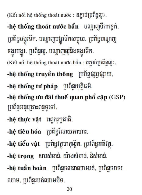 Từ điển Việt Khmer