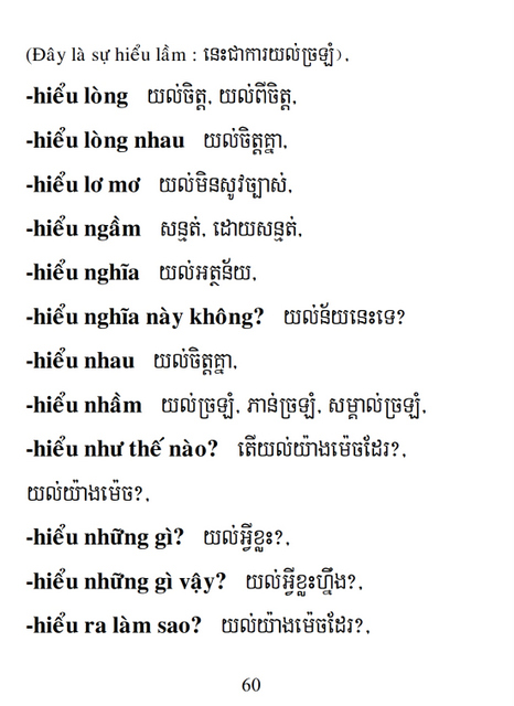 Từ điển Việt Khmer