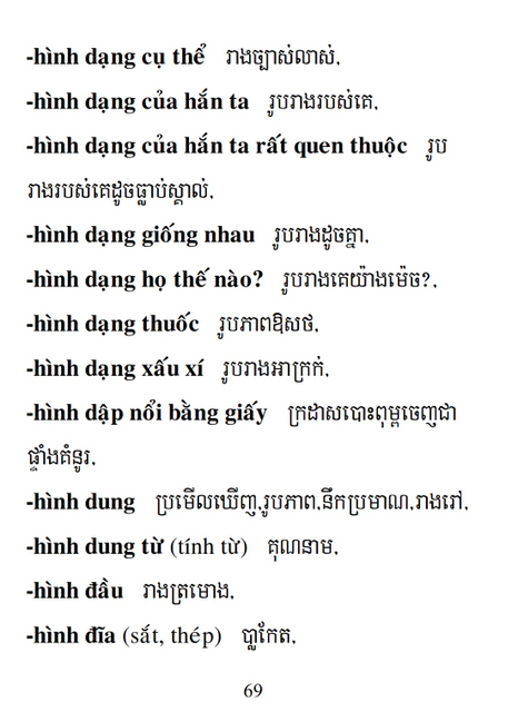 Từ điển Việt Khmer