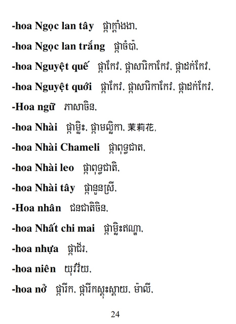 Từ điển Việt Khmer