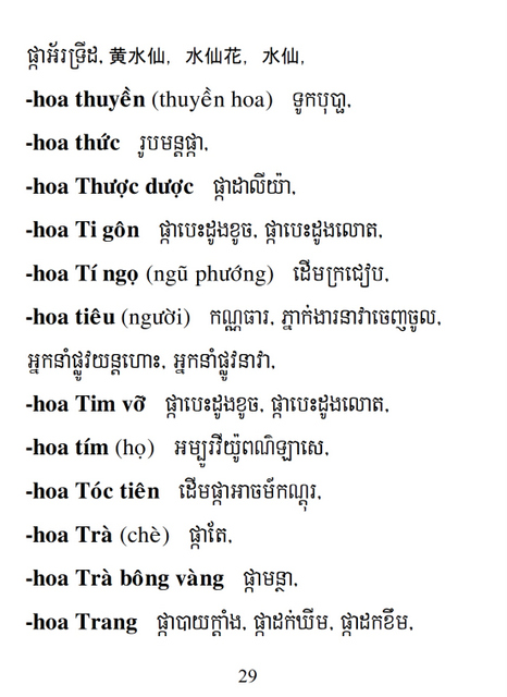 Từ điển Việt Khmer